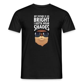 My Future Is So Bright - Cool Otter Design - T-shirt homme - noir - Devant - AI Model Male 178 light (178cm)
