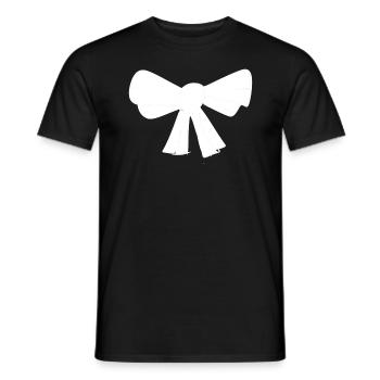 loop symbol fly - Men's T-Shirt - black - Front - AI Model Male 178 light (178cm)