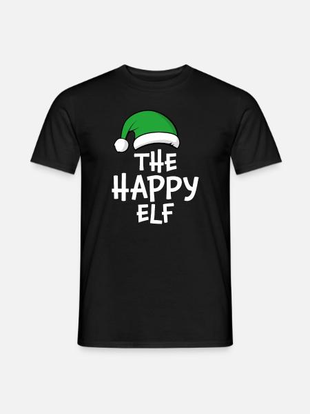 The Happy Elf - Men's T-Shirt - black