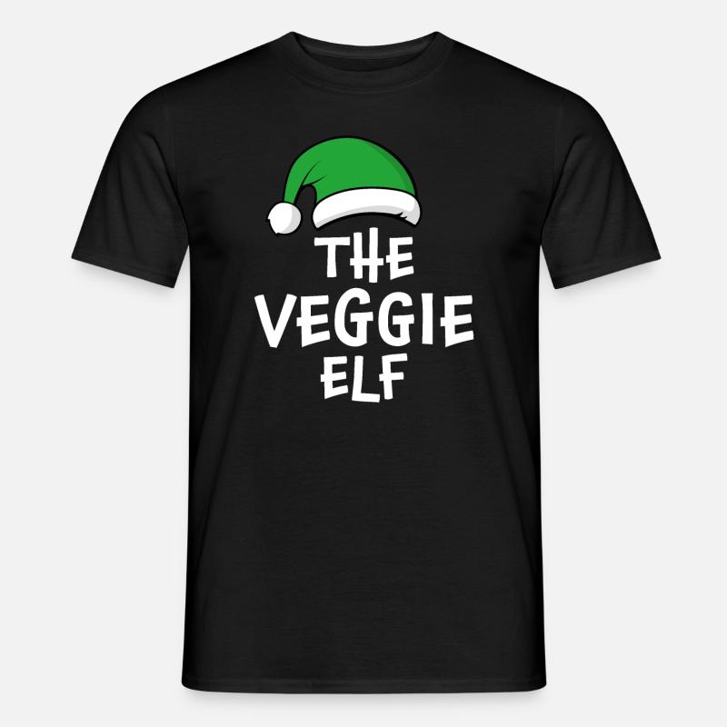Die vegetarische Elfe - Männer T-Shirt - Schwarz