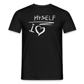 ich liebe mich selbstliebe herz - Männer T-Shirt - Schwarz - Vorne - AI Model Male 178 light (178cm)