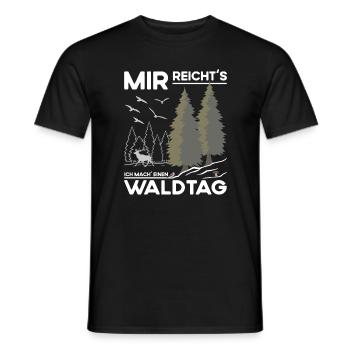 Waldtag - Männer T-Shirt - Schwarz - Vorne - AI Model Male 178 light (178cm)