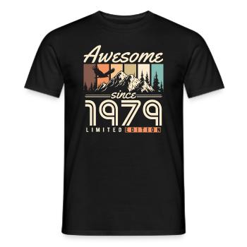 Großartig seit 1979 Jahrgang Vintage Geburtstag - Männer T-Shirt - Schwarz - Vorne - AI Model Male 178 light (178cm)