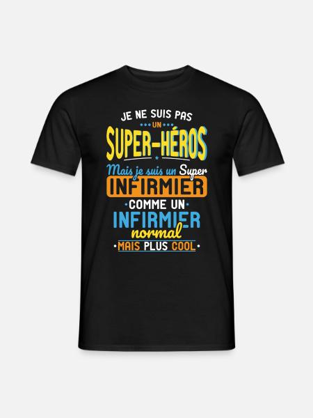 Geen superheld maar een supermedicus - Heren T-shirt - zwart
