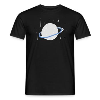 planet weltall sterne symbol - Männer T-Shirt - Schwarz - Vorne - AI Model Male 178 light (178cm)