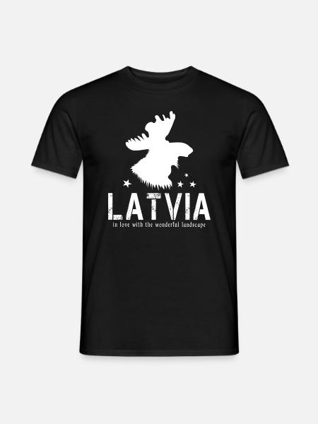 Latvia Latvia Latvian Riga - Men's T-Shirt - black