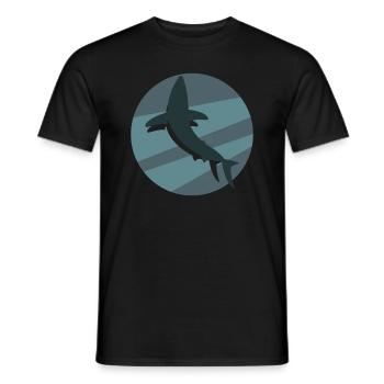 Shark - Männer T-Shirt - Schwarz - Vorne - AI Model Male 178 light (178cm)