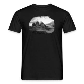 3 pinnacles - Men's T-Shirt - black - Front - AI Model Male 178 light (178cm)