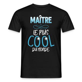 Maitre D'Ecole Cool Cadeau Des Elèves - T-shirt homme - noir - Devant - AI Model Male 178 light (178cm)
