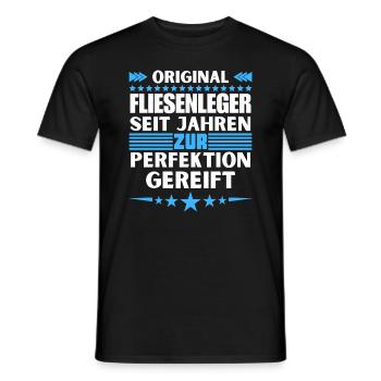 Tilers matured to perfection - Men's T-Shirt - black - Front - AI Model Male 178 light (178cm)