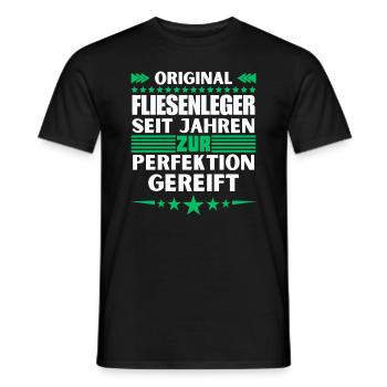 Tilers matured to perfection - Men's T-Shirt - black - Front - AI Model Male 178 light (178cm)