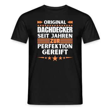 Les couvreurs ont mûri à la perfection - T-shirt homme - noir - Devant - AI Model Male 178 light (178cm)