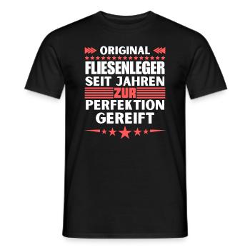 Tilers matured to perfection - Men's T-Shirt - black - Front - AI Model Male 178 light (178cm)