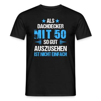 Avec 50 beaux couvreurs - T-shirt homme - noir - Devant - AI Model Male 178 light (178cm)
