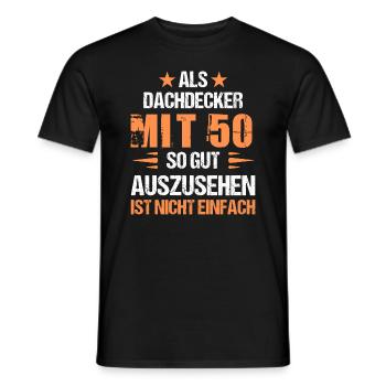 Avec 50 beaux couvreurs - T-shirt homme - noir - Devant - AI Model Male 178 light (178cm)