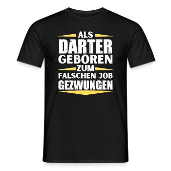 Darter im falschen Job gelandet - Männer T-Shirt - Schwarz - Vorne - AI Model Male 178 light (178cm)
