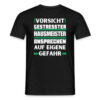 Ne parlez pas à un concierge stressé ! - T-shirt homme - noir - Devant - AI Model Male 178 light (178cm)