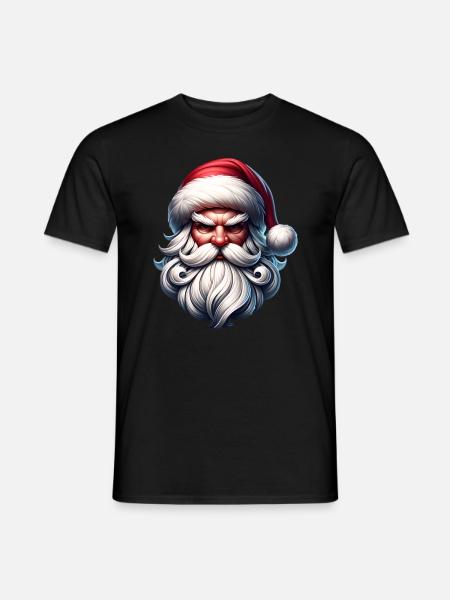 Böser Weihnachtsmann - Männer T-Shirt - Schwarz