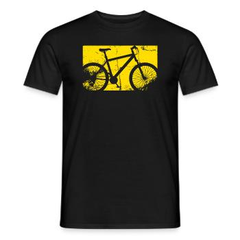 Design de vélo rétro pour les cyclistes et les vététistes - T-shirt homme - noir - Devant - AI Model Male 178 light (178cm)