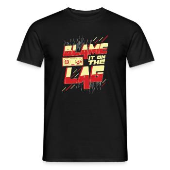The Lag cadeau de jeu console PC jouer cheat - T-shirt homme - noir - Devant - AI Model Male 178 light (178cm)