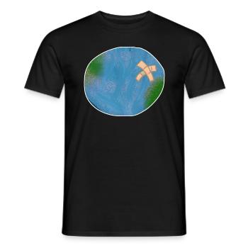 Protection du climat conservation de la nature - T-shirt homme - noir - Devant - AI Model Male 178 light (178cm)