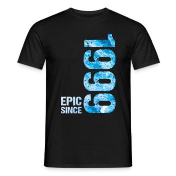 Epic Since 1999 Jahr Geburtstag - Männer T-Shirt - Schwarz - Vorne - AI Model Male 178 light (178cm)