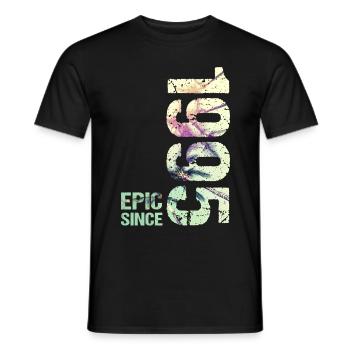 Epic Since 1995 Jahr Jubiläum - Männer T-Shirt - Schwarz - Vorne - AI Model Male 178 light (178cm)