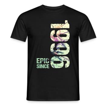 Epic Since 1996 Year Anniversary - Men's T-Shirt - black - Front - AI Model Male 178 light (178cm)