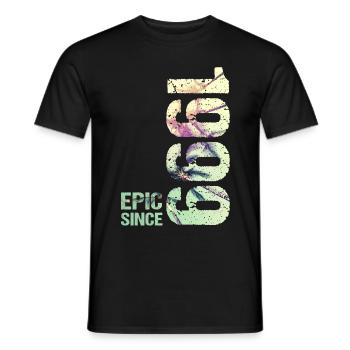 Epic Since 1999 Jahr Jubiläum - Männer T-Shirt - Schwarz - Vorne - AI Model Male 178 light (178cm)
