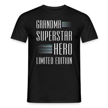 Grandma Limited Edition Saying - Men's T-Shirt - black - Front - AI Model Male 178 light (178cm)