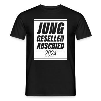 Junggesellenabschied 2024 Jga - Männer T-Shirt - Schwarz - Vorne - AI Model Male 178 light (178cm)