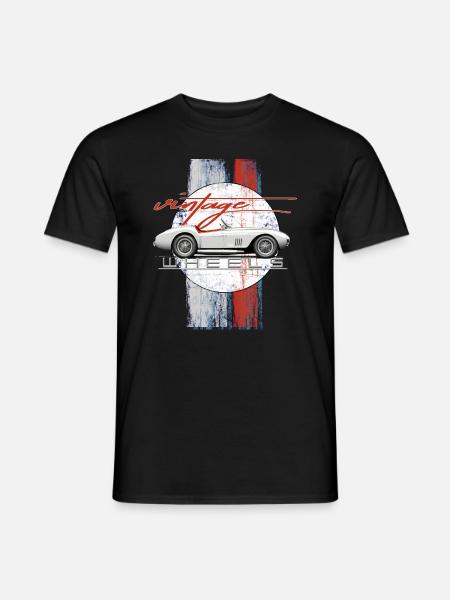 Vintage Wheels | Historischer Motorsport - Männer T-Shirt - Schwarz