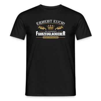 Fahrzeuglackierer - Männer T-Shirt - Schwarz - Vorne - AI Model Male 178 light (178cm)
