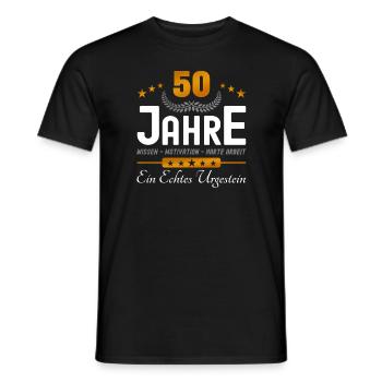 50. Jubiläum - Firmenjubiläum - Männer T-Shirt - Schwarz - Vorne - AI Model Male 178 light (178cm)