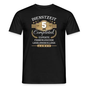Dienstzeit 5 Jahre Lieblingskollege Jubiläum - Männer T-Shirt - Schwarz - Vorne - AI Model Male 178 light (178cm)