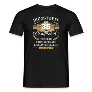 Dienstzeit 35 Jahre Lieblingskollege Jubiläum - Männer T-Shirt - Schwarz - Vorne - AI Model Male 178 light (178cm)