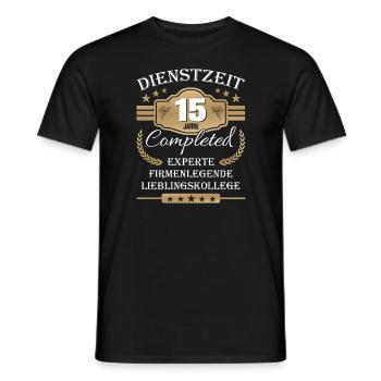 Dienstzeit 15 Jahre Lieblingskollege Jubiläum - Männer T-Shirt - Schwarz - Vorne - AI Model Male 178 light (178cm)