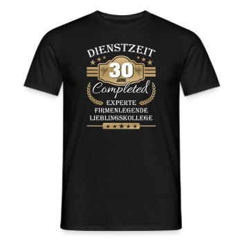 Dienstzeit 30 Jahre Lieblingskollege Jubiläum - Männer T-Shirt - Schwarz - Vorne - AI Model Male 178 light (178cm)