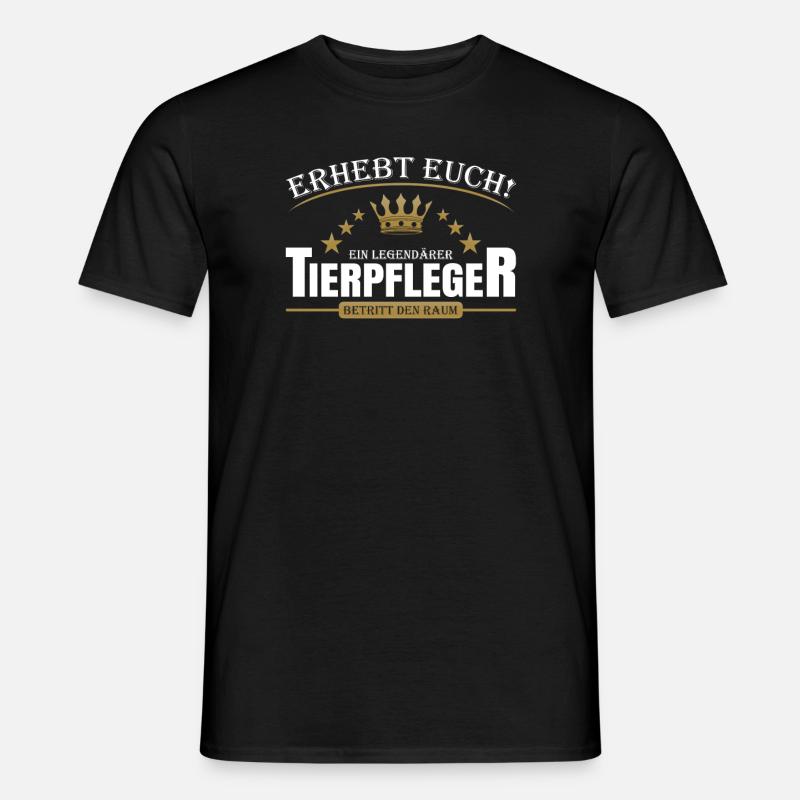 Tierpfleger - Männer T-Shirt - Schwarz