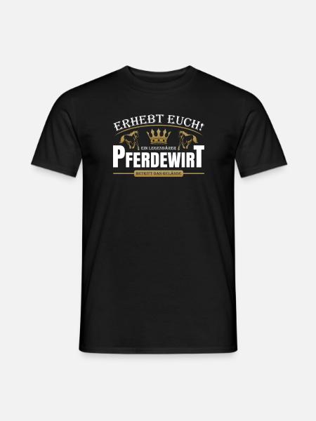 Pferdewirt - Männer T-Shirt - Schwarz