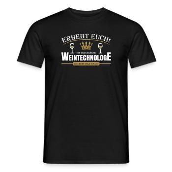 Weintechnologe - Männer T-Shirt - Schwarz - Vorne - AI Model Male 178 light (178cm)