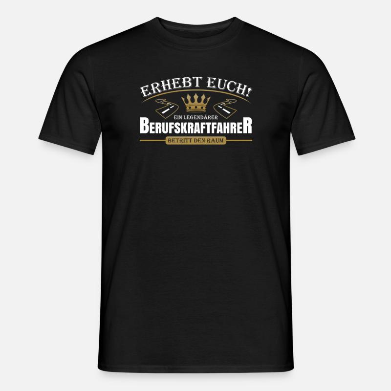 Berufskraftfahrer - Männer T-Shirt - Schwarz