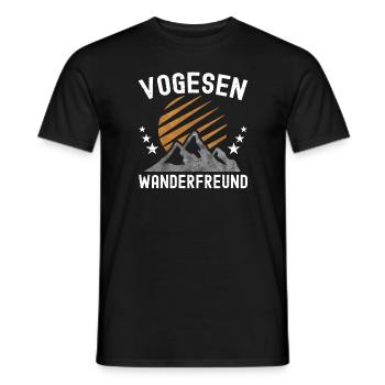 Vogesen Wandern - Männer T-Shirt - Schwarz - Vorne - AI Model Male 178 light (178cm)