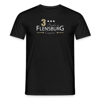 3 Punkte in Flensburg - Männer T-Shirt - Schwarz - Vorne - AI Model Male 178 light (178cm)