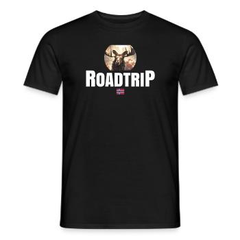 Norwegen Roadtrip - Männer T-Shirt - Schwarz - Vorne - AI Model Male 178 light (178cm)