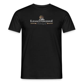 Elbsandsteingebirge Klettern - Männer T-Shirt - Schwarz - Vorne - AI Model Male 178 light (178cm)