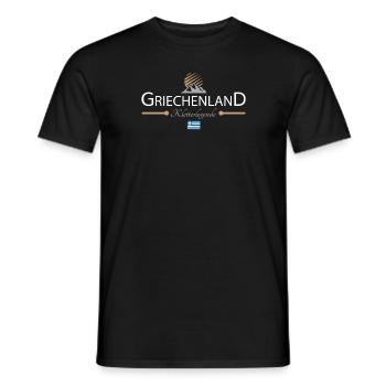 Griechenland Klettern - Männer T-Shirt - Schwarz - Vorne - AI Model Male 178 light (178cm)
