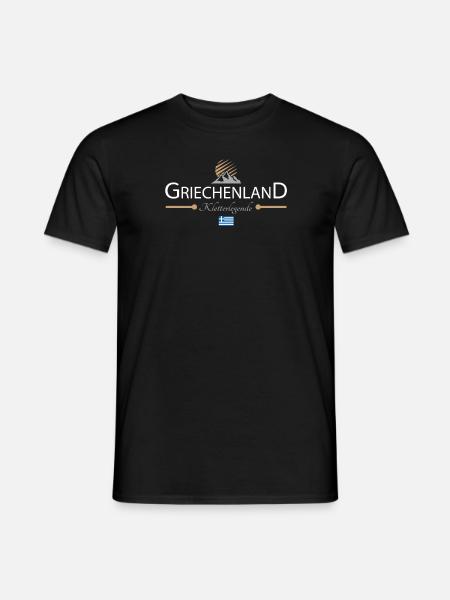 Griechenland Klettern - Männer T-Shirt - Schwarz