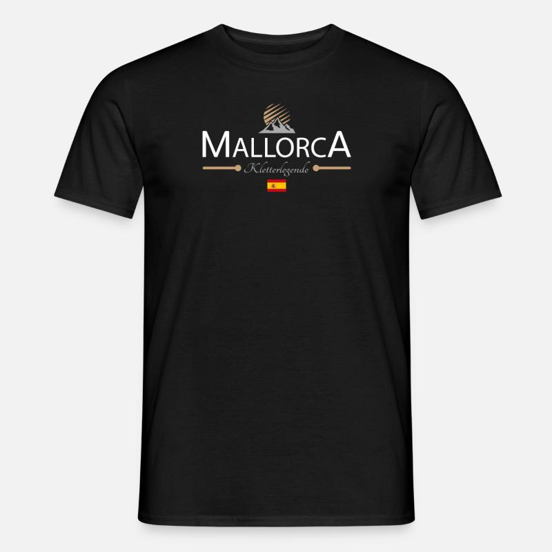 Mallorca Klettern - Männer T-Shirt - Schwarz