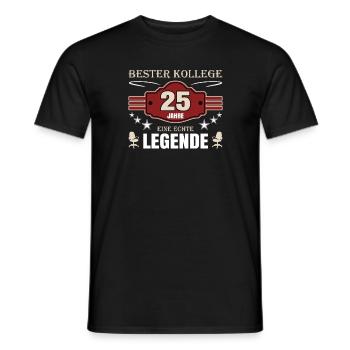 Bester Kollege 25 Jahre Jubiläum - Männer T-Shirt - Schwarz - Vorne - AI Model Male 178 light (178cm)